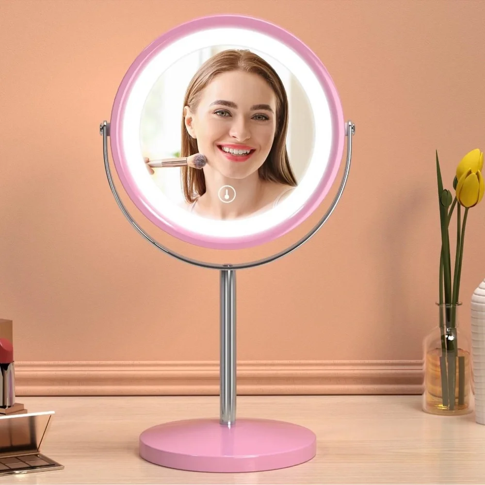 Pink LED Vanity Mirror